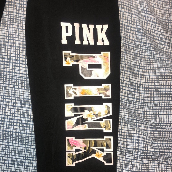 Black Pink Capris - Picture 2 of 3